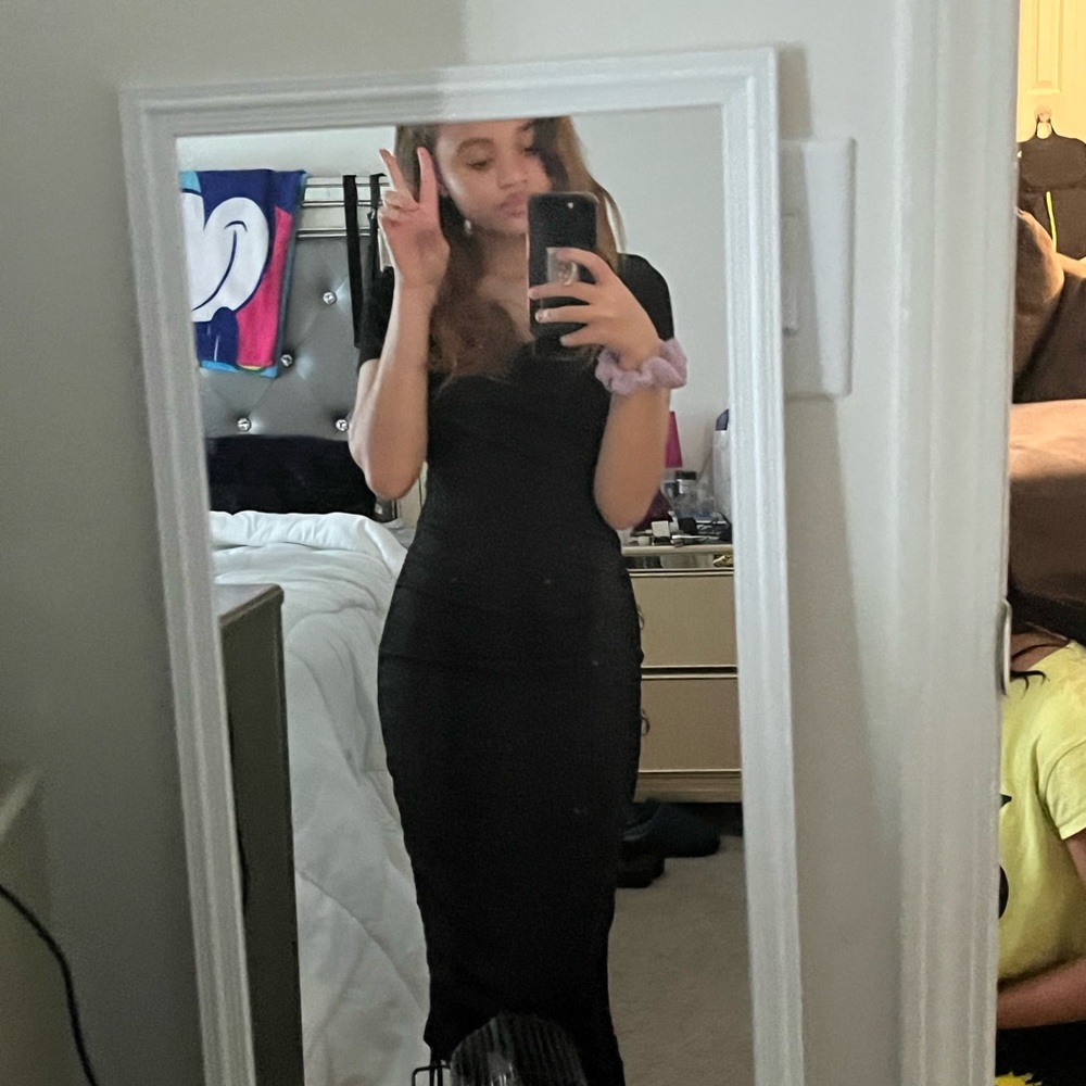 a long tight dress
